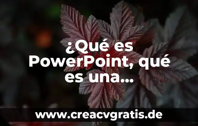 Qué es tipos de alineación en PowerPoint 5 ¿Qué es PowerPoint, qué es una diapositivas animadas, definición?