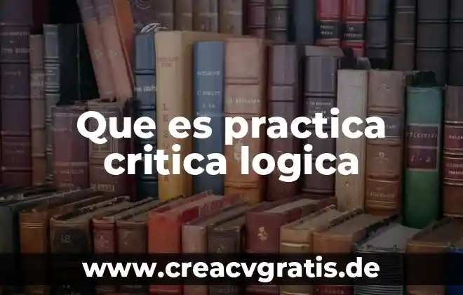 Que es el significado de fisica 6 Que es practica critica logica