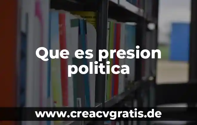Que es un múltiple de succión agua potable 4 Que es presion politica
