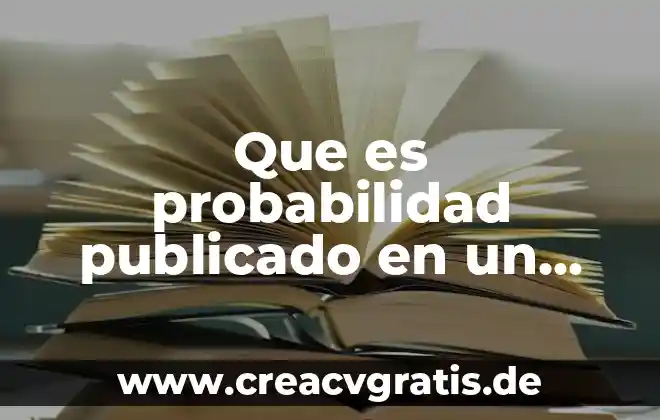 Que es el logotipo del periodico 5 Que es probabilidad publicado en un periodico