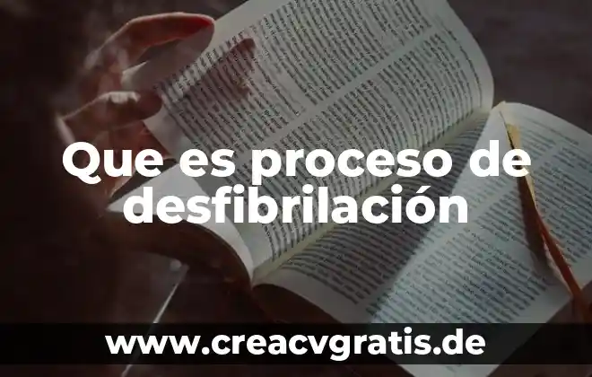 Que es significa w en fisica 7 Que es proceso de desfibrilación