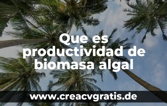 Que es la energia biomasa para niños 3 Que es productividad de biomasa algal