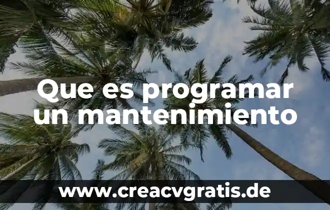 Vivora que es emblema 3 Que es programar un mantenimiento
