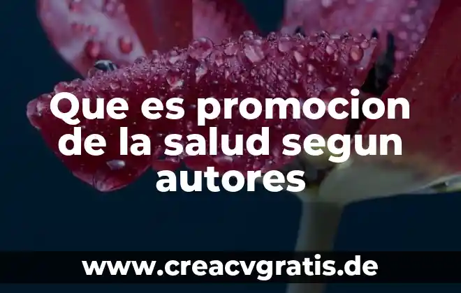 Que es ser proactivos segun peter drucker 7 Que es promocion de la salud segun autores