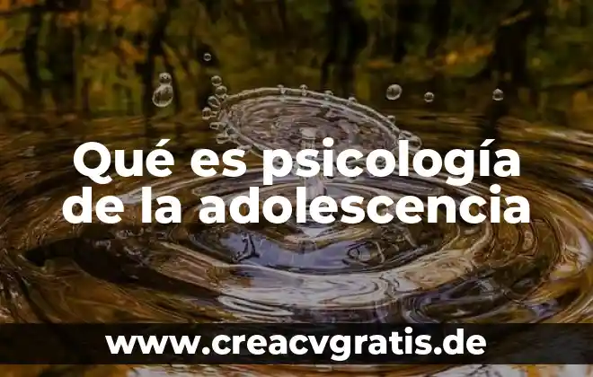 Que es y como funciona una turbina tesla 6 Qué es psicología de la adolescencia