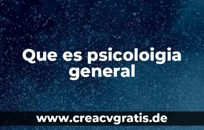 Qué es un temporizador símbolo en general 6 Que es psicoloigia general