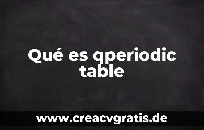 Que es una lima media luna 4 Qué es qperiodic table