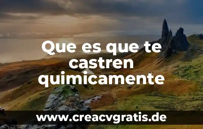 Qué es un ácido químicamente hablando 6 Que es que te castren quimicamente