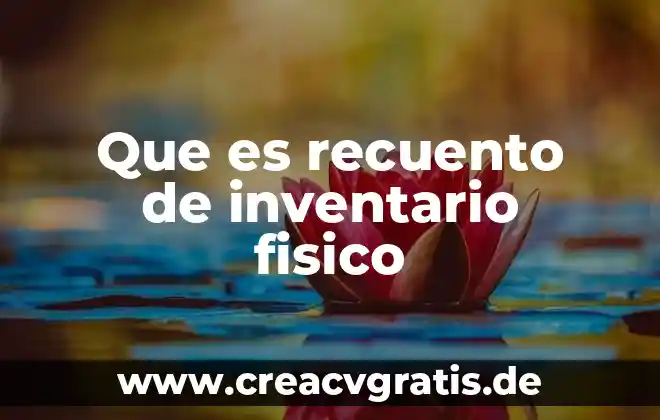 Que es inventario y tipos de inventario 5 Que es recuento de inventario fisico