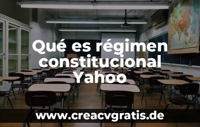 Que es tu crush yahoo 8 Qué es régimen constitucional Yahoo