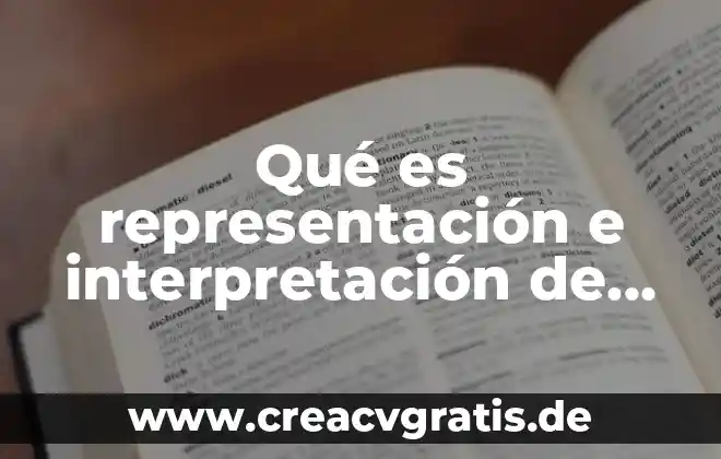 Que es interpretacion en derecho 6 Qué es representación e interpretación de datos matemÔticos