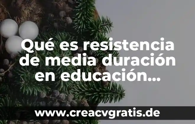 Que es tipos de resistencia electrica 7 Qué es resistencia de media duración en educación física