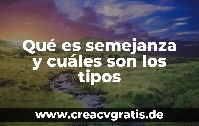 Que es un analisis cuantitativo de riesgo 7 Qué es semejanza y cuáles son los tipos