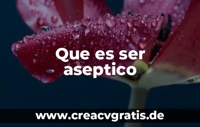 Que es ser espiritual pero no religioso 7 Que es ser aseptico