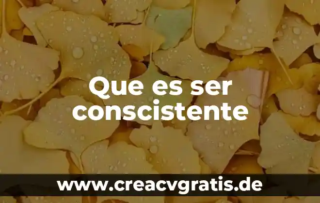 Qué es euforia psicología 5 Que es ser conscistente