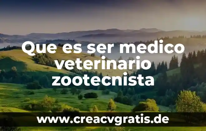 Que es un ser mitologico terrestre 7 Que es ser medico veterinario zootecnista