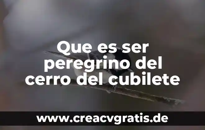 Que es ser fresca en peru 6 Que es ser peregrino del cerro del cubilete