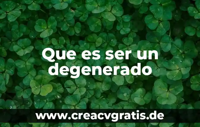 Que es un micrófono de una computadora 6 Que es ser un degenerado