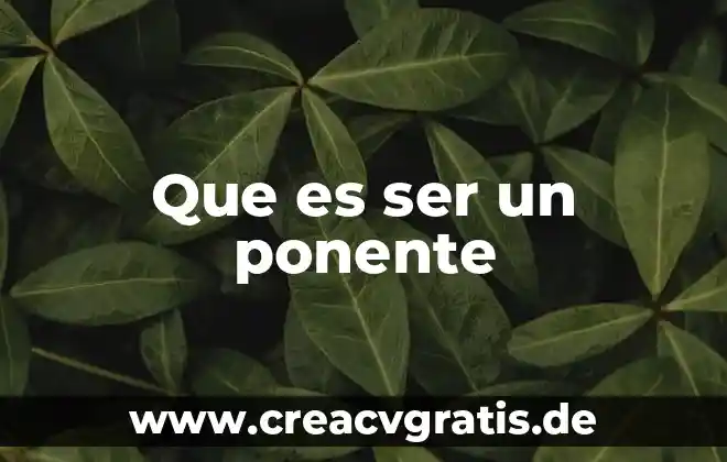 Que es ser inquebrantable 7 Que es ser un ponente