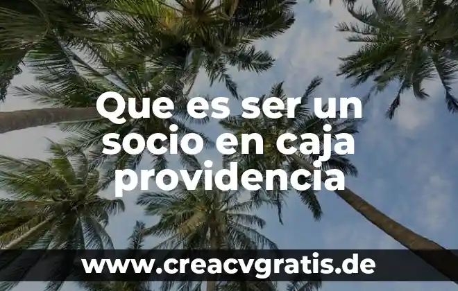 Que es ser propietario o socio 7 Que es ser un socio en caja providencia