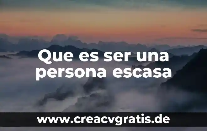 Que es significa amor fraternal 7 Que es ser una persona escasa