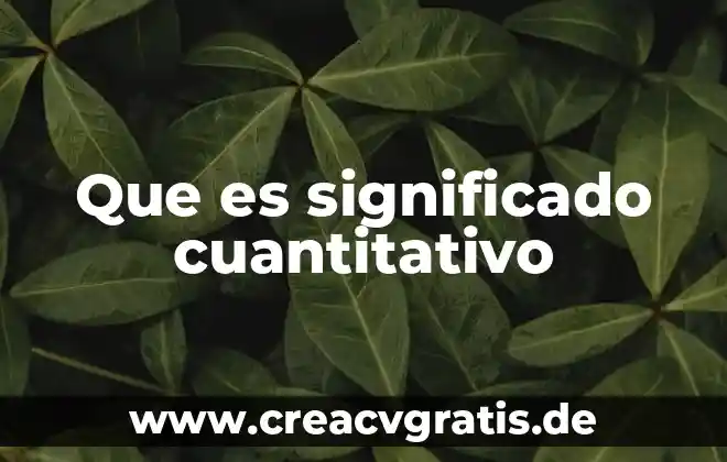 Que es integracion en las leyes 7 Que es significado cuantitativo