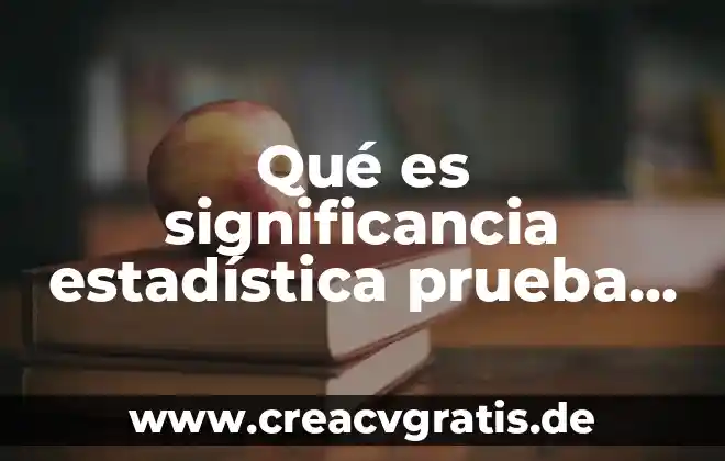 Que es genero segun la onu 6 Qué es significancia estadística prueba de hipótesis