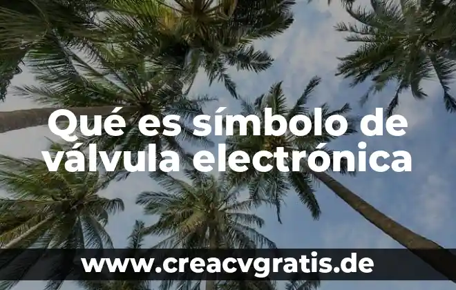 Que es alarma electronica 5 Qu茅 es s铆mbolo de v谩lvula electr贸nica