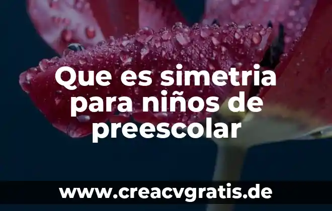 Que es el eje de simetria para niños 8 Que es simetria para niños de preescolar