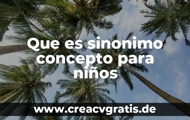 Que es la transversalidad es sinonimo de relacion 7 Que es sinonimo concepto para niños