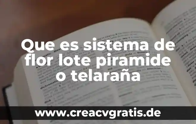 Qué es fijación en sistema nervioso 4 Que es sistema de flor lote piramide o telaraña