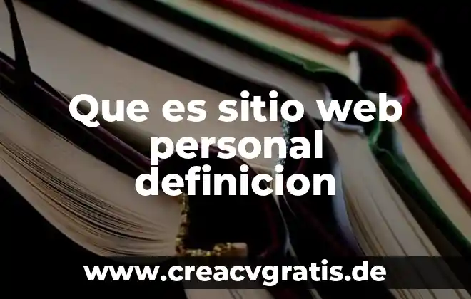 Qué es una célula procariótica definición 8 Que es sitio web personal definicion