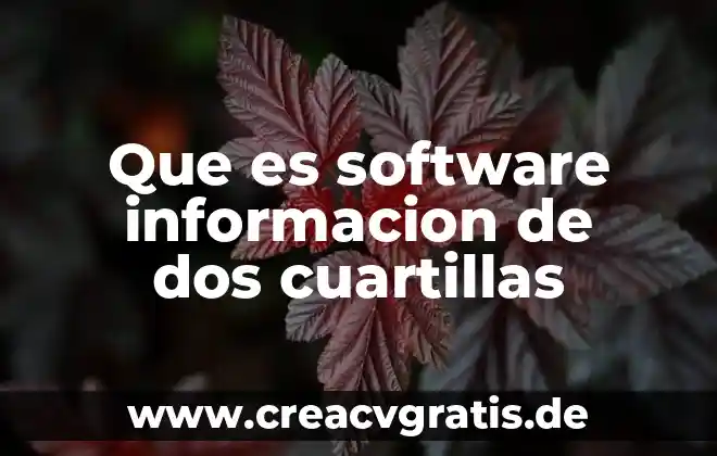 Que es el lenguaje y sus tipos 6 Que es software informacion de dos cuartillas
