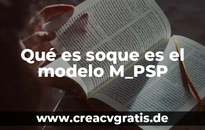 Que es un modelo en sketchup 6 Qué es soque es el modelo M_PSP