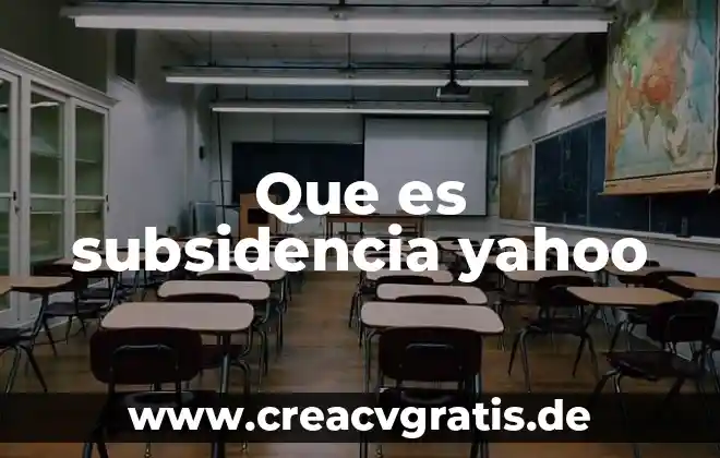 Que es un exorcismo yahoo 4 Que es subsidencia yahoo