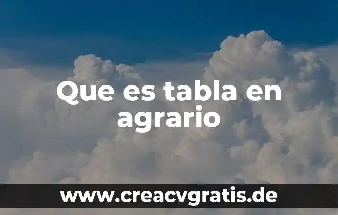 Qué es una señal analógica en informática 7 Que es tabla en agrario