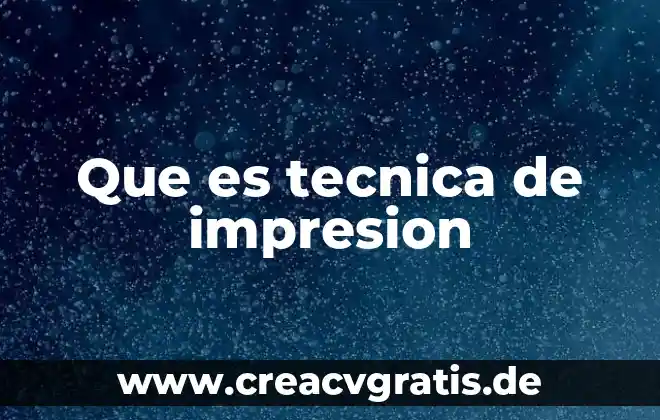 Que es la tecnica en un mural 3 Que es tecnica de impresion