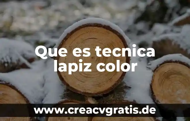 Que es una preparcion tecnica 5 Que es tecnica lapiz color