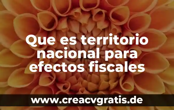 Desarrollo y gestión del territorio que es 5 Que es territorio nacional para efectos fiscales