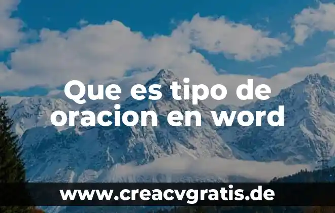 Mergeformat word que es 8 Que es tipo de oracion en word