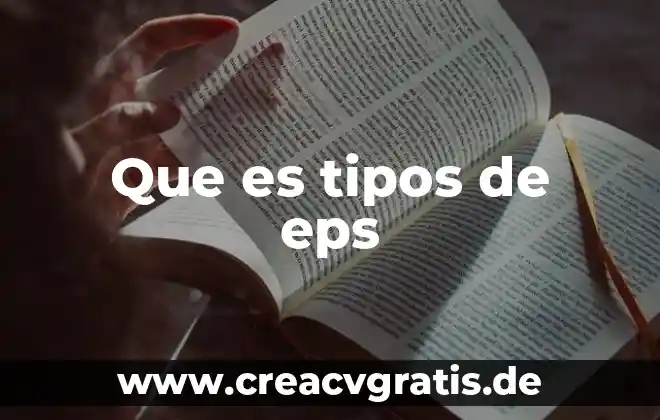 Que es una polea y tipos 7 Que es tipos de eps
