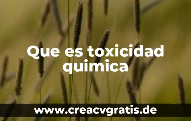 Que es la quimica organica shulpin quinto sol 6 Que es toxicidad quimica