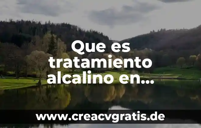 Que es lo que tiene los alimentos para que duren 6 Que es tratamiento alcalino en alimentos