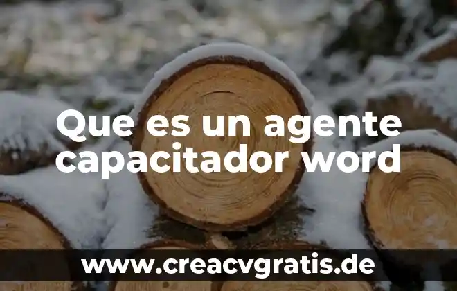 Mergeformat word que es 6 Que es un agente capacitador word
