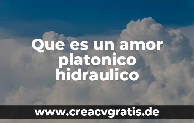 Que es el amor hacia adentro y hacia afuera 7 Que es un amor platonico hidraulico