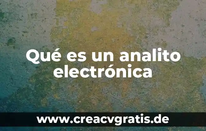 ¿Qué es Bootstrap en Electrónica? 5 Qué es un analito electrónica