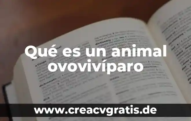 Para que es el cache de un procesador 4 Qué es un animal ovovivíparo