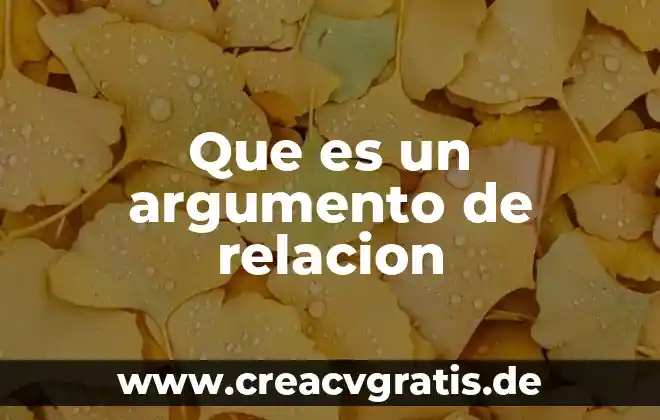 Qué es número de identificación jurídica 6 Que es un argumento de relacion