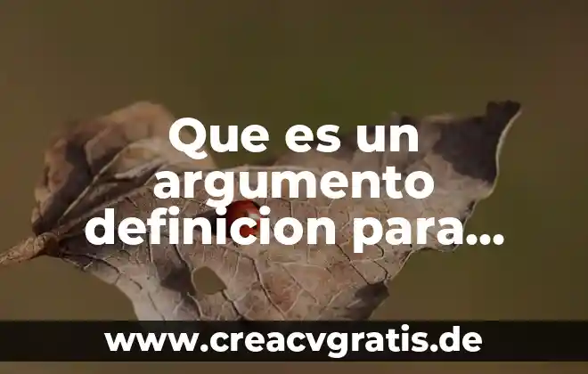 Que es linea de agua pex 4 Que es un argumento definicion para niños