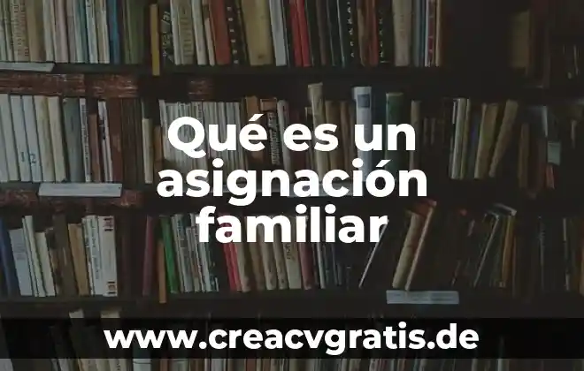 Vdrl que significa que es 8 Qué es un asignación familiar